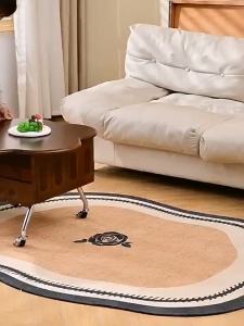 ⚡modern Vintage French style wood mobile lift folding coffee table for home side table storage cabinet living room Furniture