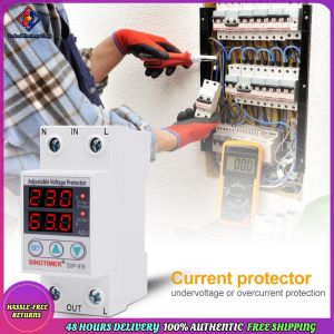 Vodool SVP-916 Adjustable Voltage Surge Protector Relay with Limit Current Protection