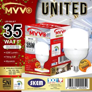 LAMPU LED MYVO UNITED CAPSULE 35 40 50 W JUMBO / BOHLAM TIPE 35 40 50 BODY BESAR / MYVO UNITED light led hemat energi