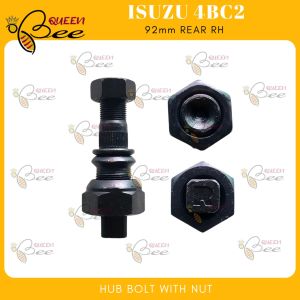 QUEENBEE 92mm Isuzu 4BC2 REAR HUB BOLT WITH NUT STUD WHEEL HUB DRUM RH/LH