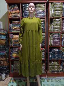 gamis rayon terbaru/gamis polos baju wanita model baru/gamis wanita dewasa simpel viral/Terbaru 2022