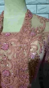set kebaya abege kebaya kutubaru full payet dan rok plisket