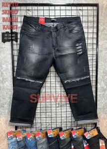 COD!!! JEANS JUMBO - Celana jeans sobek lutut pria bigsize streach mellar/ celana jeans sobek pria ukuran jumbo SOBEK LAPISAN TIDAK TEMBUS