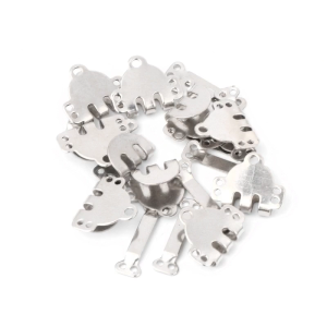 10x Trouser Skirt Hooks + Bars Fasteners For Suit Pants Extenders Tailor Sewing