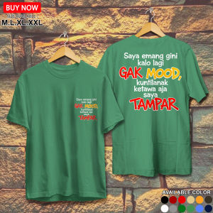 kaos distro kata-kata GAK MOOD kaos keren kaos santai tshirt atasan pria
