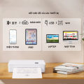 Máy in A4LE ECOKING mini bluetooth cầm tay in giấy nhiệt của máy khổ A4,A5 kết nối được tất cả các thiết bị androi và ios, laptop, pc, máy tính bảng, nhỏ gọn tiện dễ dàng mang theo.. 
