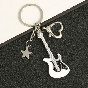 Guitar pendant Star Bag pendant Creative musical instrument keychain
