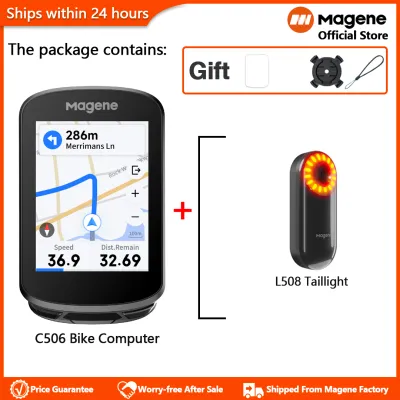 Magene C506 Smart GPS Bike Computer 2.4inch Color Touchscreen WiFi/Bluetooth Data Transfer Customizable Data Display