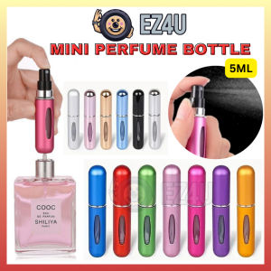 [EZ4U] 1PCS 5ML Mini Portable Refillable Perfume Bottle Spray Scent Pump Empty Cosmetic Container Sprayer