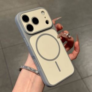 Luxury Convert to 17 Matte For Magsafe Case ForiPhone 13 14 15 16 17 Pro Max Plus Magnetic Shockproof Bumper Back Cases Cover