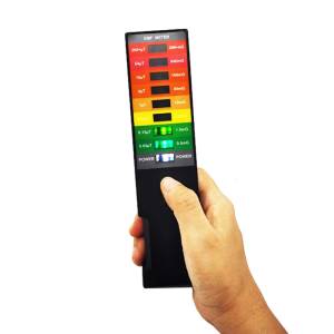 Electromagnetic Field EMF Gauss Meter Radiation Dosimeter Detector Portable EMF Magnetic Field Monitor 8 LED Gauss Meter