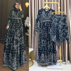 K-FASHION Gamis Set Hijab Terbaru 2024 Kekinian Baju Wanita Lebaran Model Baru Import Viral Premium Mewah Outfit Gradasi 2 Warna Modern Simple Elegan Sherin Ada Semua Bahan Ceruti Armani Maxmara Silk Rayon Cringkle Airflow Plisket Ready Zaraa