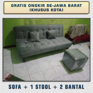 Sofa Bed Minimalis +1 Stool + 2 Bonus Bantal. Bahan Bludru. Bisa request warna. Sofa tidur minimalis sofa santai sofa cafe sofa kamar sofa lipat