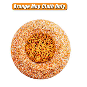 SG[Stock] Orange Extendable Microfiber Dust Sunflower Mop Rotating Head Removable Cloth Mop Lantai