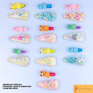 Jepitan Rambut Anak Dan Dewasa / 5 Motif Campuran