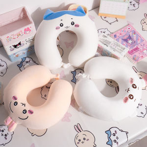 Fashion Chiikawa Hachiware Usagi Figure Cute Soft U-shaped Comfortable Pillow Kawaii Portable Nap Pillow Gift
