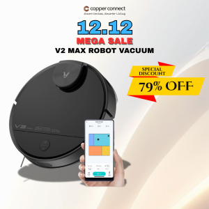 Viomi V2 Max Robot Vacuum & Mop | Laser Navigation System | 2400Pa Strong Suction