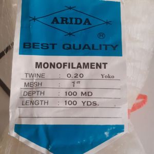 jaring ikan senar 1 inch arida 020 lebar 100 mata panjang 100 yard jaring ikan perangkap burung
