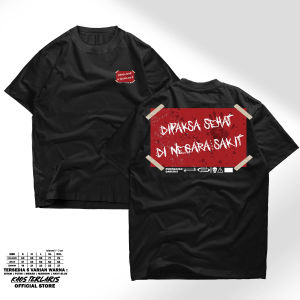 KAOS TELARIS BAJU NEGARA SEHAT TSHIRT KATA KATA FREE STIKER BISA COD BAHAN CATTUN COMBED 30S