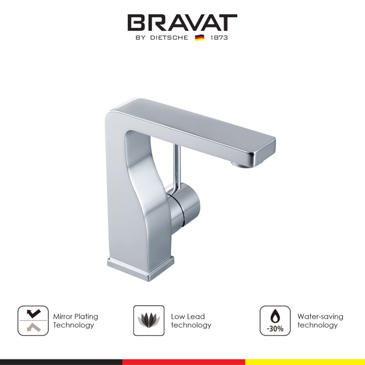 【新品未使用】Bravat シングルハンドル混合水栓 F16061C-2 Bravat Single Handle Basin Mixer - F16061C-2-ENG | Lazada Singapore