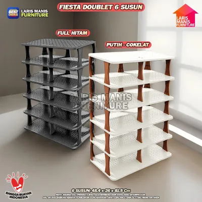 Rak Sepatu Murah Portable/Rak Sepatu 4 Susun Minimalis/Kingdom Fiesta Tempat Sepatu/Rak Sepatu Keren