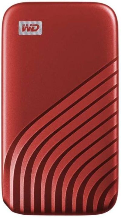 Hardware Removeable Drive WD 1TB My Passport SSD Portable External Solid State Drive Red Sturdy ...
