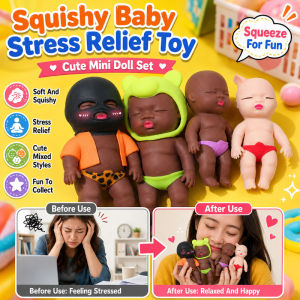 Palm-sized Squishy Toy Kawaii Stuffed Animal Stress Relief Hand Squeeze Fidget Plush Doll Cute Soft Anxiety Relief Gift