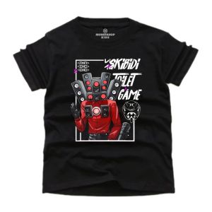 ( Kaos Anak ) Monstahopkids Kaos Anak Laki-Laki Perempuan Motif SKIBIDI GAME Bahan 24s