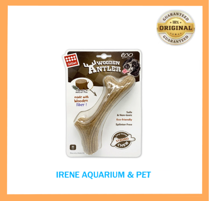 Gigwi Wooden Antler Dog Toy Lazada