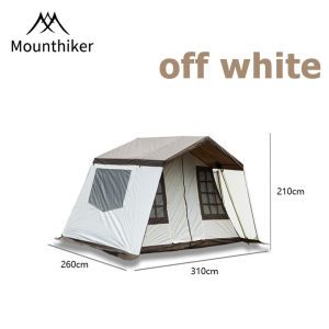 MOUNTAINHIKER 4 ~ 5 person Nishikawa Cabin Cottage Luxury Camping Tent House Double Layer Waterproof Sunproof