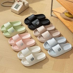 495HS Candy Color Thick Platform Slippers Anti Slip Soft Sole Slide Sandals Women Fashion Beach Shoes Slippers for Men Women/Men