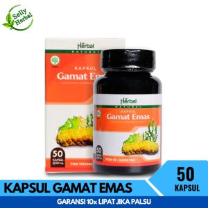 Gamat Emas Kapsul Obat Herbal Ekstrak Teripang Emas Asli HALAL dan BPOM