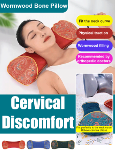 หมอนรองคอสมุนไพรโมกข์อุ่น หมอนปรับอุณหภูมิอัจฉริยะแบบนุ่มปานกลางและแข็ง