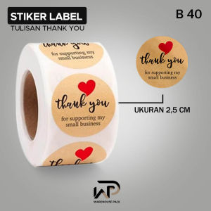 Stiker | 500 PCS (1 Roll) Stiker Label Thank You For Your Order | Stiker Label Kemasan | Sticker Thank You | Sticker | Stiker Label Makanan
