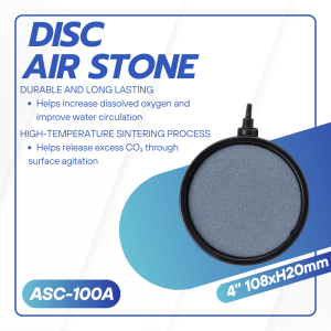 Zhongle Air Stone Disc Bubble Diffuser Plate for Pond Large Aquarium Fresh Water Diffuser of Bubbles