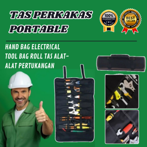 Tas peralatan multifungsi Jahitan Rapi untuk membawa peralatan tukang