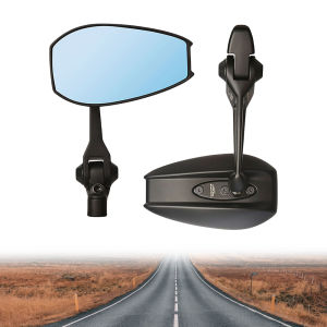 Clear View Motorcycle Rearview Mirrors 2 Pack with Anti-Glare HD Coating and Easy Adjustment for Safe Riding