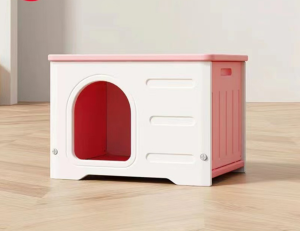 "Local Srock" Waterproof Pet House Cave Cat Kennel Cat House Cat bed Waterproof Plastic Cat House for Small Pets Durable Puppy House with A Cushion