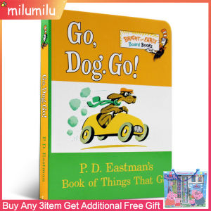 Go Dog Go! Dr. Seuss Board Book Colouring English Activity Picture Book for Baby Original English books