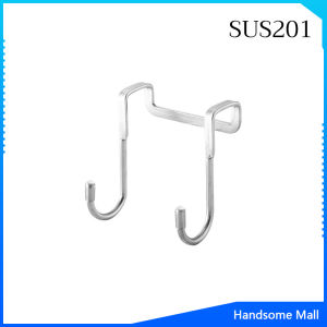 H.S. ตะขอสแตนเลสแบบคู่ S เหมาะแขวนเพิ่มที่ประตูตู้ผ้า