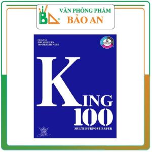 Giấy in King 100 A4 70gsm - Văn phòng phẩm Bảo An