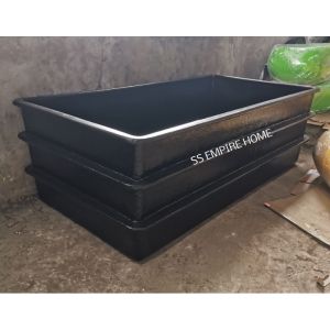 NEX 6 x3x2 Black Fiberglass Fish Tank Water Pond Aquarium Heavy Duty Kolam Ikan Tangki Air Akuarium Arowana Koi