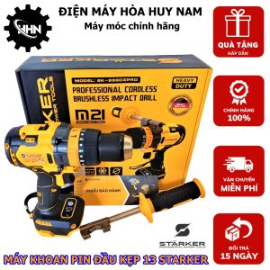 Máy khoan pin kẹp mũi khoan Autolock 13mm STARKER Đức 3 chức năng bảo hành 6 tháng