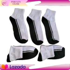 PROMO KAOS KAKI SEKOLAH SDSMPSMA KAUS KAKI PUTIH TELAPAK HITAM PAS MATA KAKI