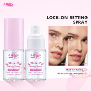 Ashley Shine Lock-On Setting Spray Quick Film-Forming Waterproof Long-Lasting Makeup Mist 30ml AS4035