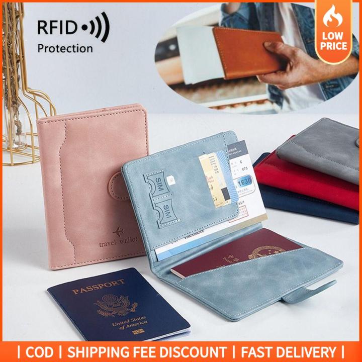 GOOD MOOD BEAUTY Ultrathin RFID Passport Holder Leather Waterproof