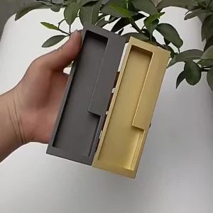 Aluminum Alloy Concealed Cabinet Handle Hidden Drawer Pull for Wardrobe Door Kitchen Cupboard Hardware