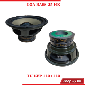 Loa bass 25 HK từ kép đại 140+140 màng vàng hàng cao cấp giá 1 chiếc