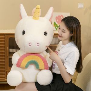 Gấu Bông Ngựa Ôm Cầu Vồng Đủ 2 Màu Chó Bé HADA Hàng Nhập Khẩu Cao Cấp