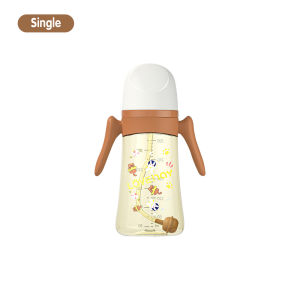 DreamBaby 3 in 1 Botol Susu Bayi Feeding Bottle Wide Neck Botol Minum Bayi Dengan Sedotan 300ML
